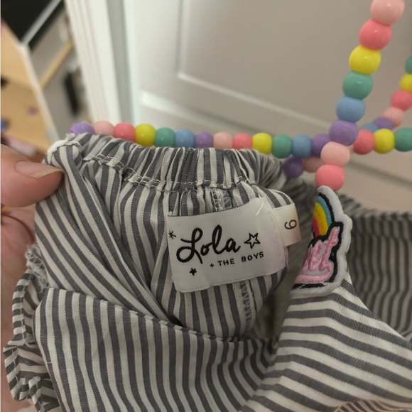 New Lola and the boys SWEET CANDY LOVERS PATCH DRESS size 6 - Picture 4 of 5